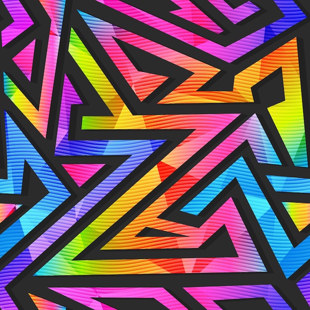 Tęcza geometryczny wzór