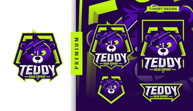 Teddy Bear Squad Gaming maskotka e-sportowa postać logo projektu