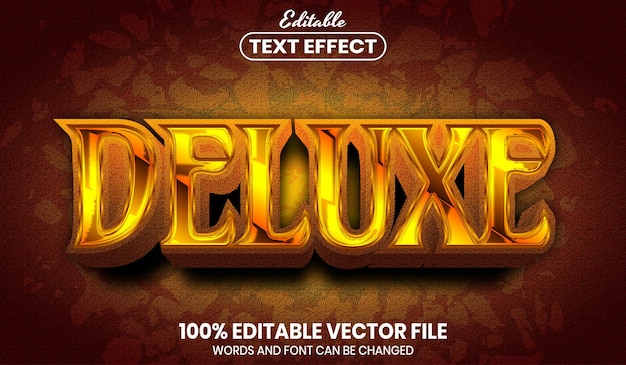 Tekst Deluxe, edytowalny efekt tekstowy