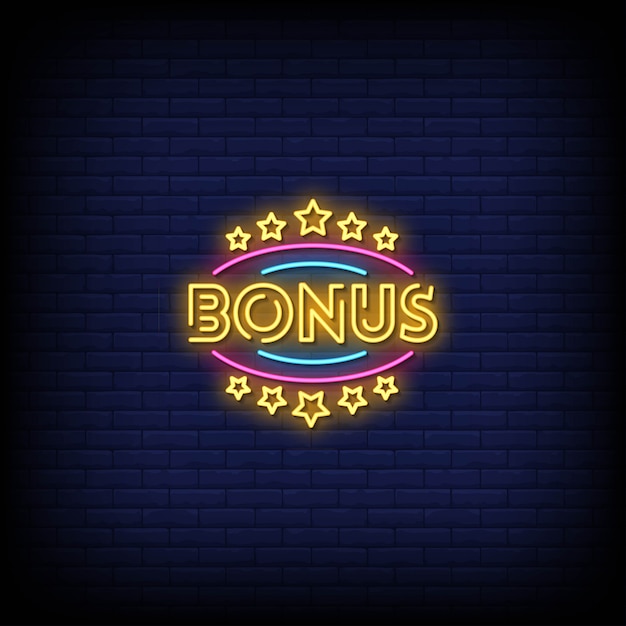 Tekst W Stylu Bonusowych Znaków Neonowych