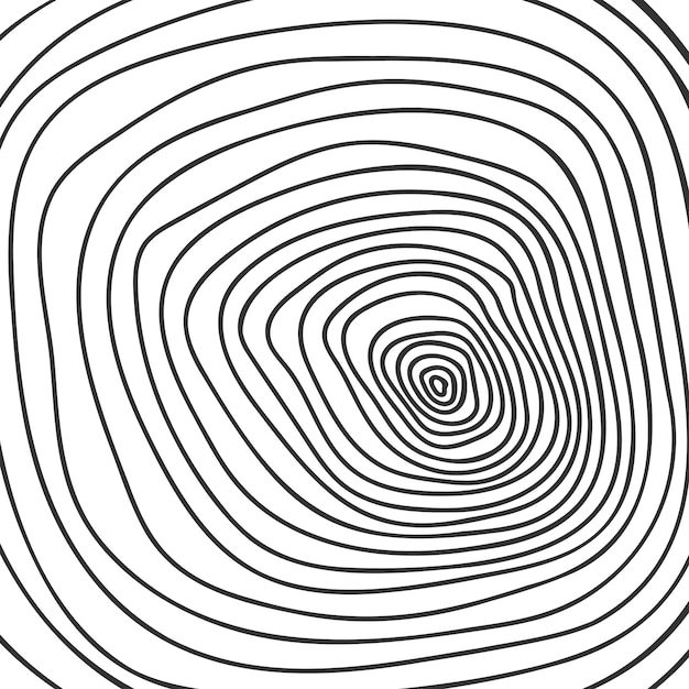 Tekstura przekroju pnia szkic projektu topograficznego Pierścienie drzew w stylu doodle