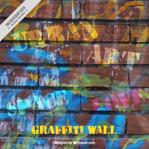 Tekstura z graffiti na ścianie