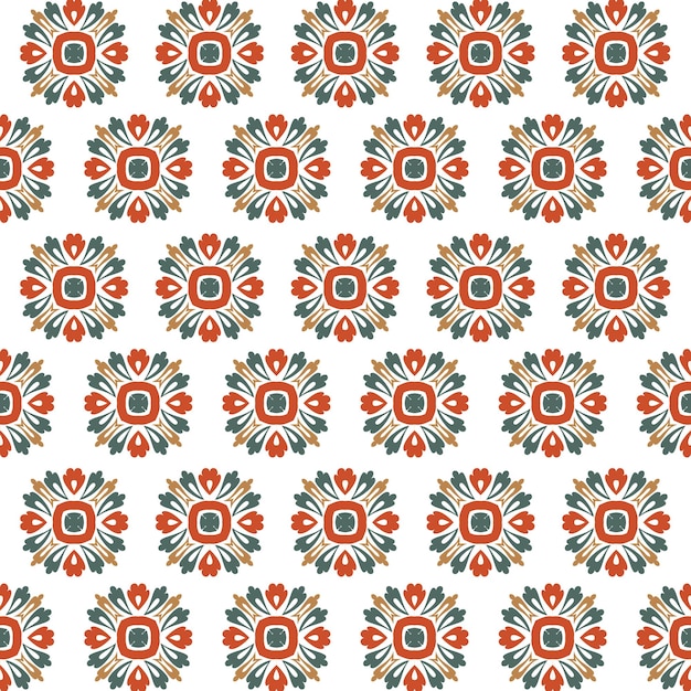 tekstylny batik kwiatowy wzór