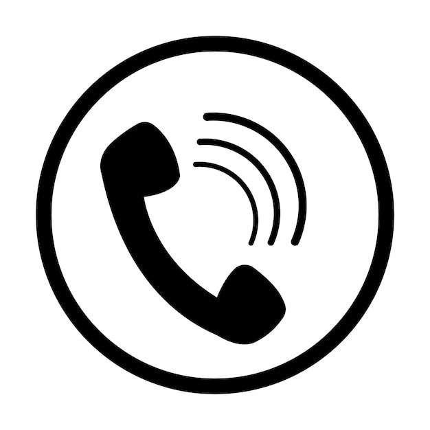 Plik wektorowy telefon ikona logo wektor szablon projektu