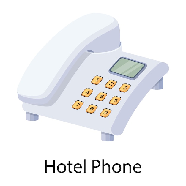 Telefon Z Napisem Hotel