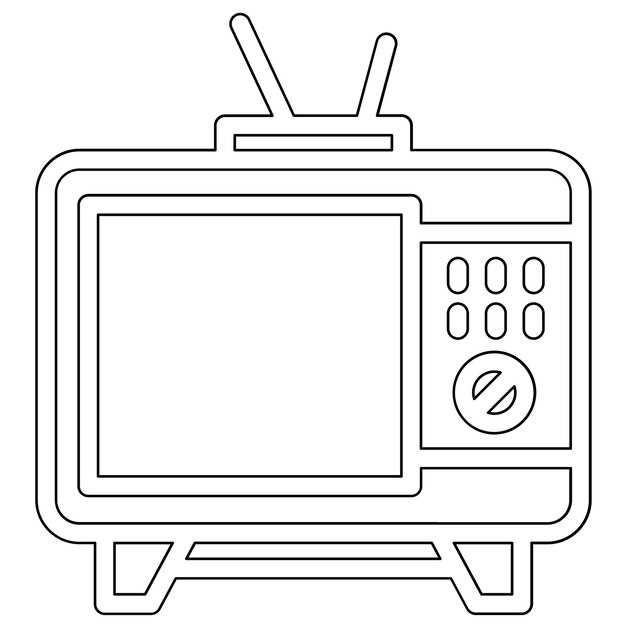 Plik wektorowy television vector icon illustration of electronic devices iconset