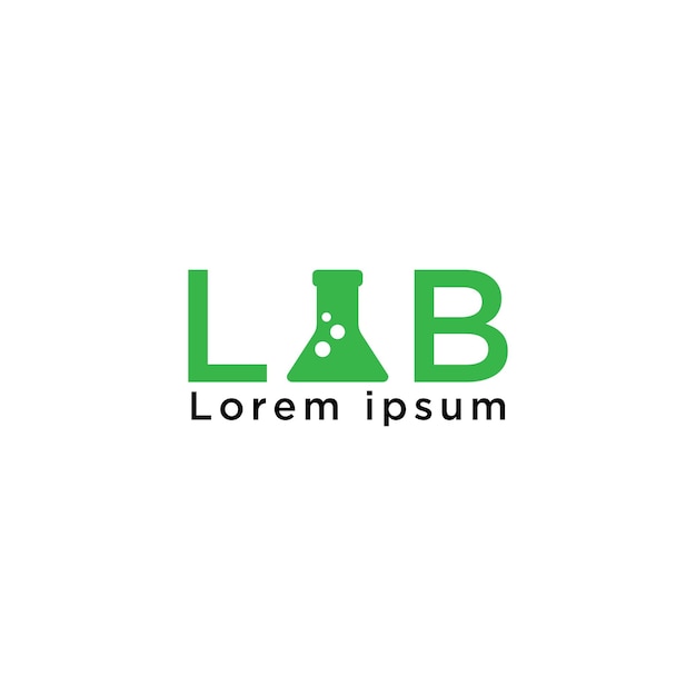 Ten Ostatni Wektor Szablonu Projektu Logo Laboratorium