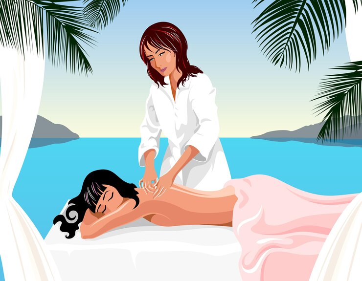 Wektor terapia spa