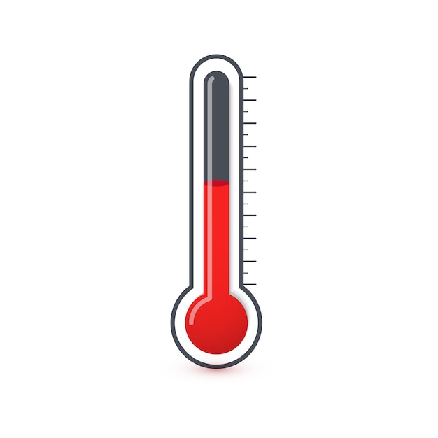 Termometr, szklana bańka, przyrząd do pomiaru temperatury powietrza