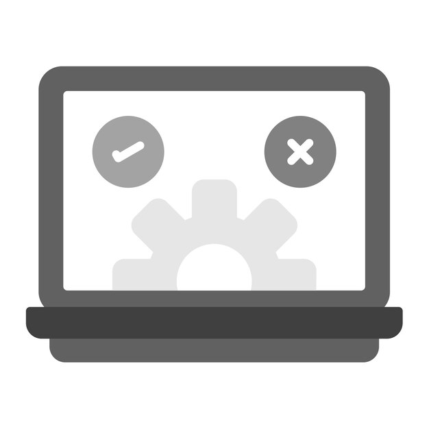 Testowanie obrazu wektorowego ikony Qa Może być używany do UX i UI