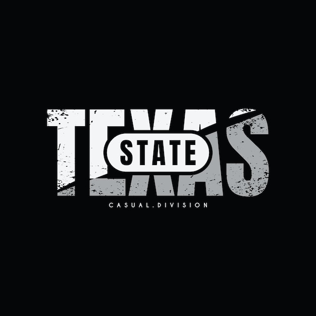 Texas Typografia Wektor T Shirt Design