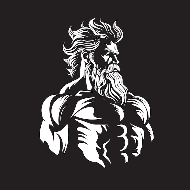 Thunder God Training Gym Icon z Olympian Deity Vector Zeuss Gym Vector Logo Design z Zeus Ico