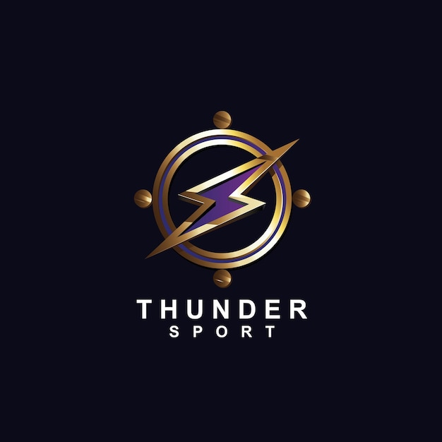 Thunder W Metalicznym Stylu Z Logo