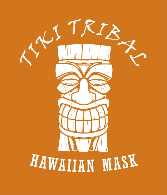 Tiki Tribal Wektor Styl Rysowania Projektu