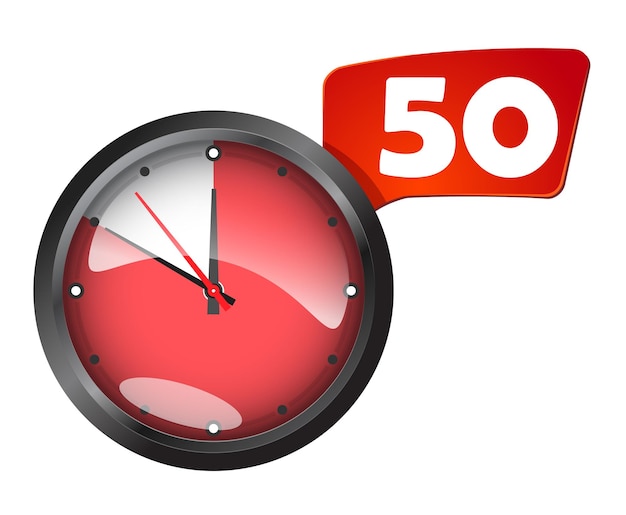 Timer okrągły ścienny zegar biurowy 50 minut