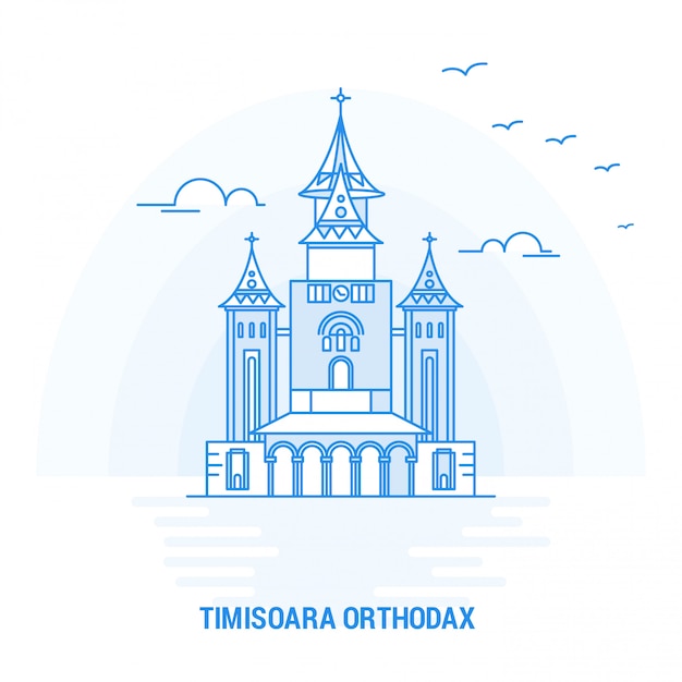 Timisoara Orthodax Blue Landmark