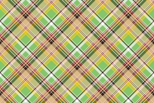 Tkaniny Tekstura Szkockiej Kraty Zielony Madras Bezszwowy Wzór