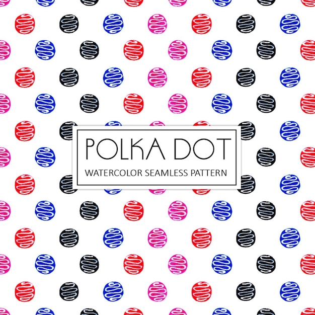 Tła Akwarela Polka Dot