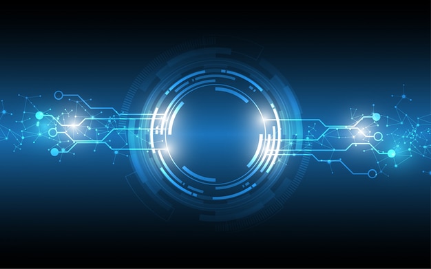 Tło abstrakcyjna technologii Komunikacja hi-tech