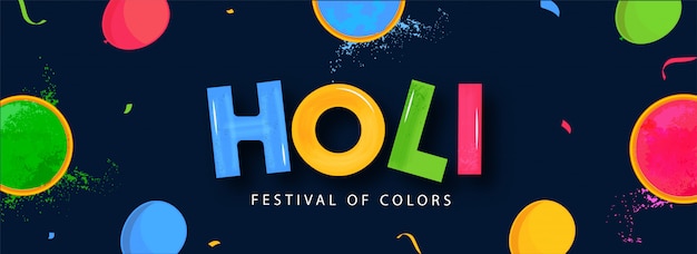 Tło Banner Festiwalu Holi.