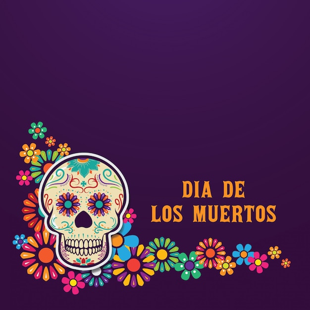 Tło Dia De Los Muertos