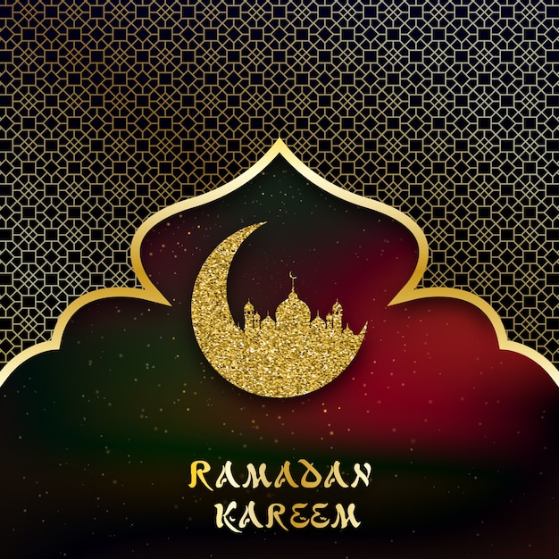 Tło Dla Pozdrowienia Ramadan Kareem.