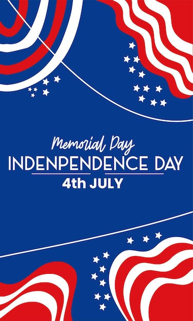 Tło dnia niezależnego 4 lipca stany zjednoczone ameryki