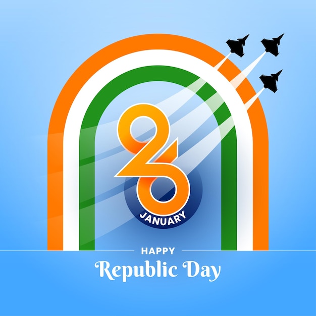 Tło Dnia Republiki Indii lub baner postu w mediach społecznościowych