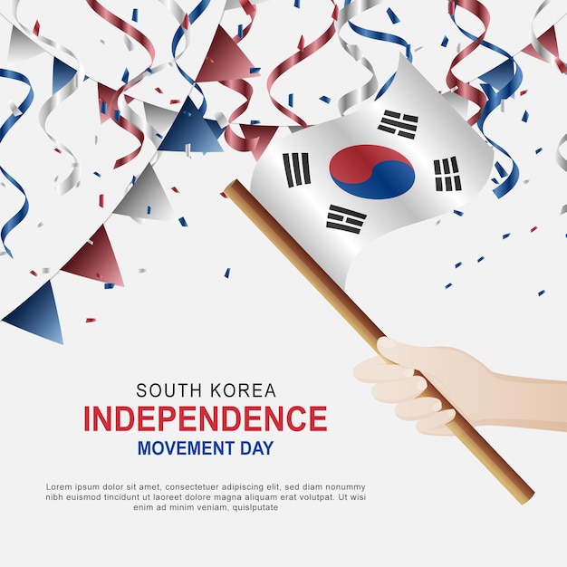 Tło Dnia Ruchu Niepodległości Korei Południowej