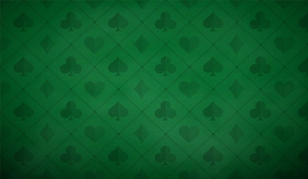 Plik wektorowy tło do pokera w kolorze zielonym.