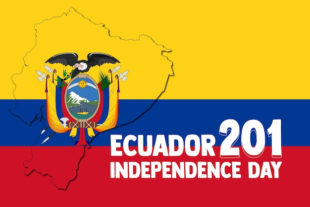 Plik wektorowy tło dzień niepodległości ekwadoru