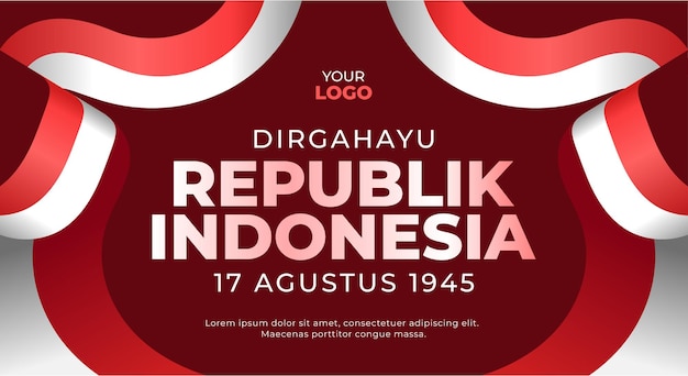 Tło Dzień Niepodległości Indonezji