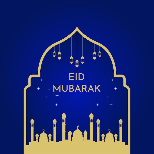 Tło Eid Alfitr Eid Mubarak Odpowiednie Do Umieszczenia Na Treści O Tym Motywie