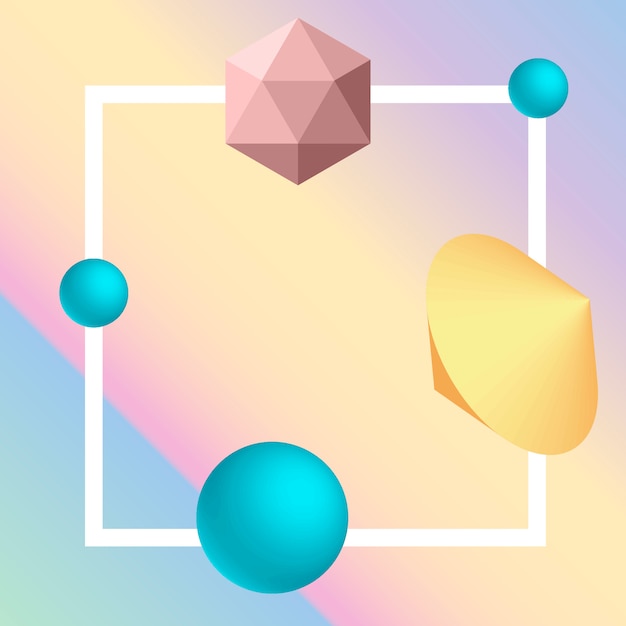 Tło elementu geometrycznego 3D