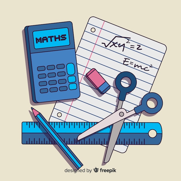 Tło Elementy Matematyczne Kreskówka