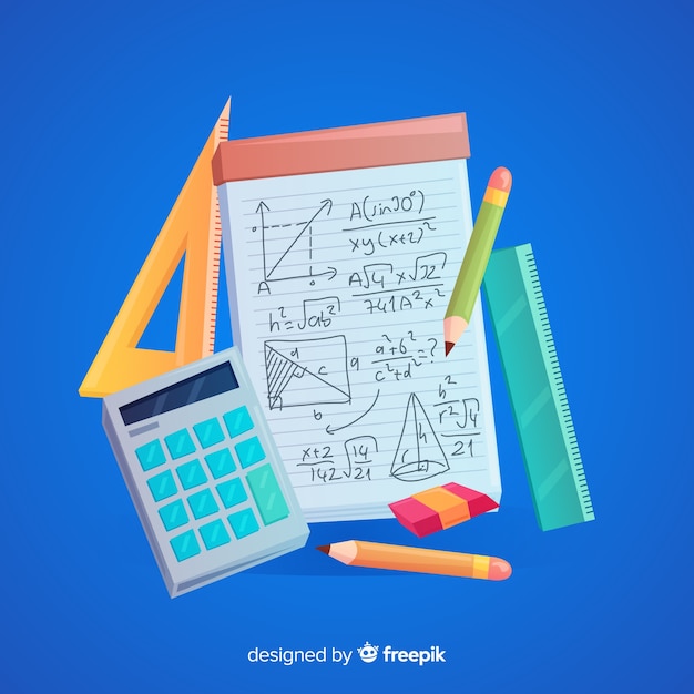 Tło Elementy Matematyczne Kreskówka