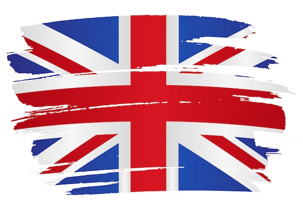 Tło Grunge Flaga Wielkiej Brytanii
