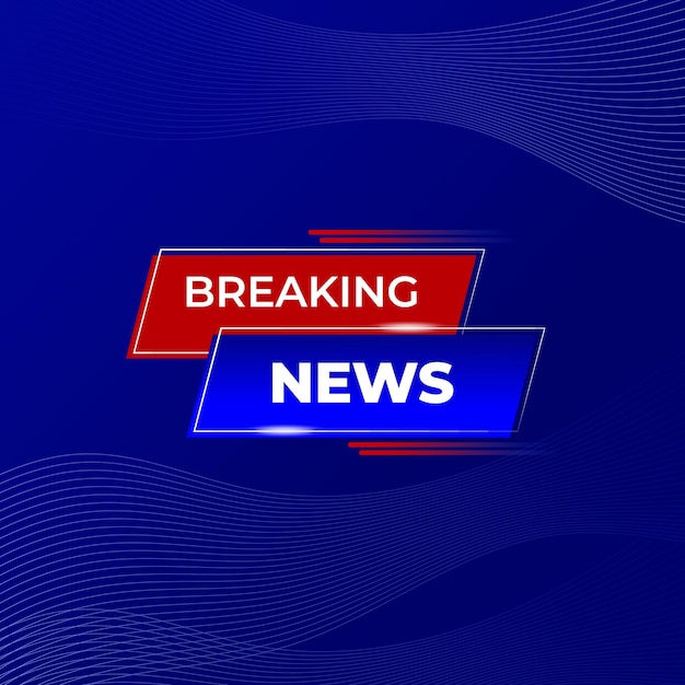 Tło kanału telewizyjnego Breaking News.