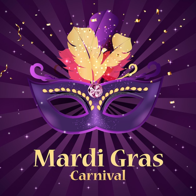 Tło Karnawał Mardi Gras