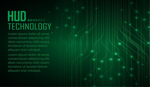 tło koncepcji technologii przyszłości obwodu cybernetycznego