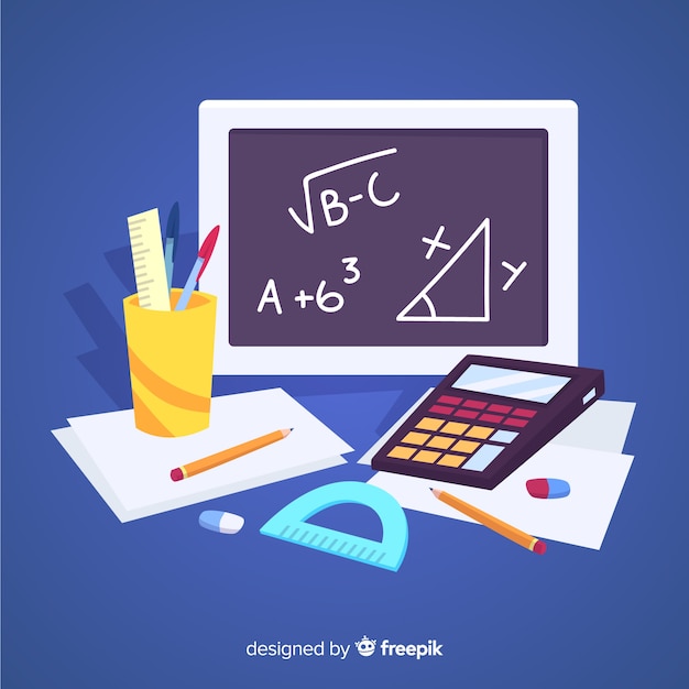 Plik wektorowy tło matematyczne kreskówka