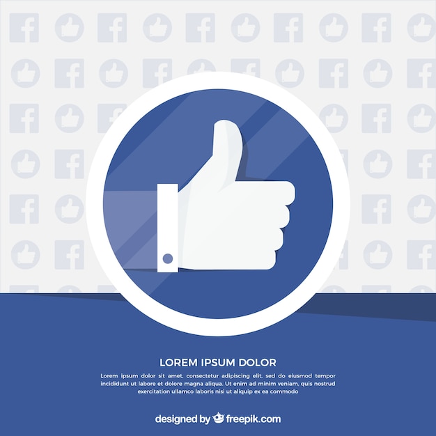 Tło na Facebooku z podobną ikoną