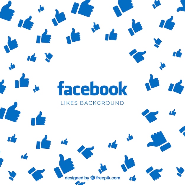 Tło na Facebooku z polubieniami