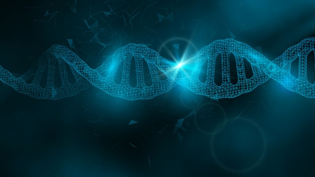 Tło naukowe z DNA