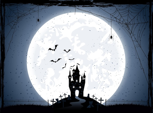 Tło noc Halloween