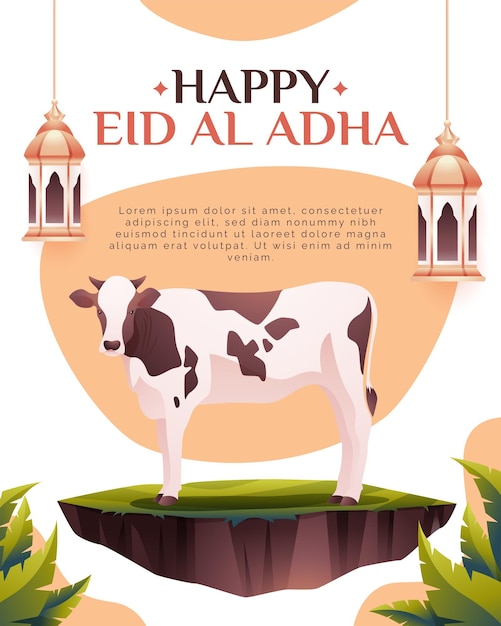 Tło projektu ilustracji Eid Mubarak