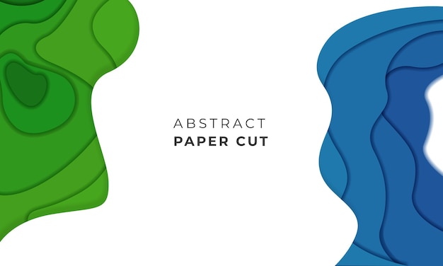 Tło Projektu Papercut Z Warstwą Nakładania 3d Papercut Tła Vector