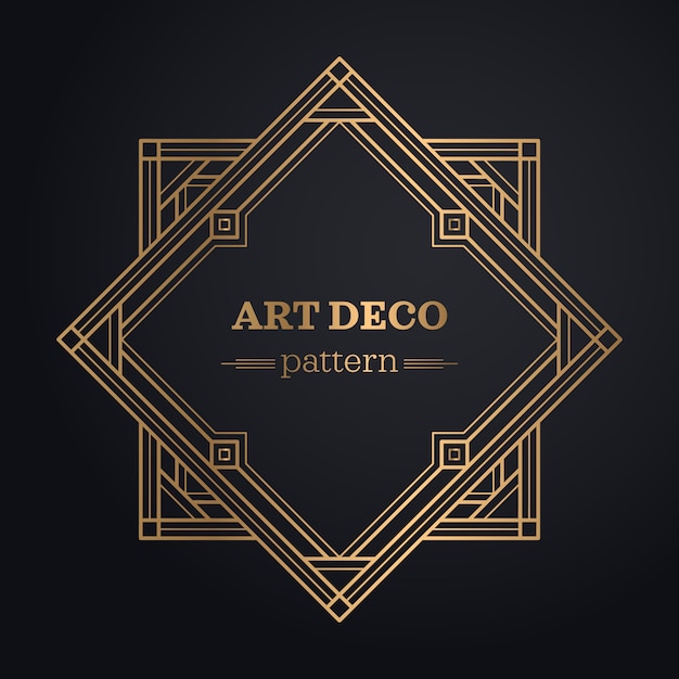 tło ramki art deco