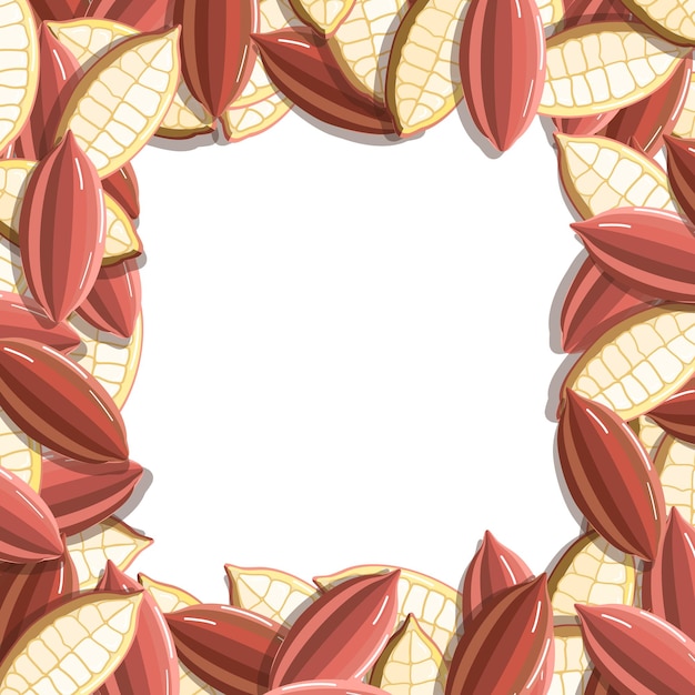 Plik wektorowy tło ramki wzór czekolady owoców