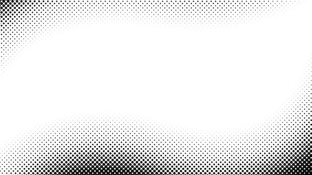 Tło rastra. Tekstura komiks półtonów pop-artu. Białe i czarne abstrakcyjne tapety. Retro fale